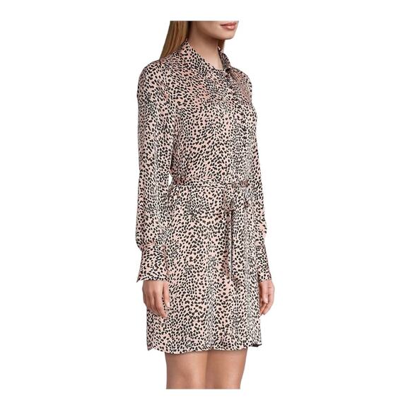 Equipment Temera Leopard Shirtdress Blush Size Large - Picture 11 of 13